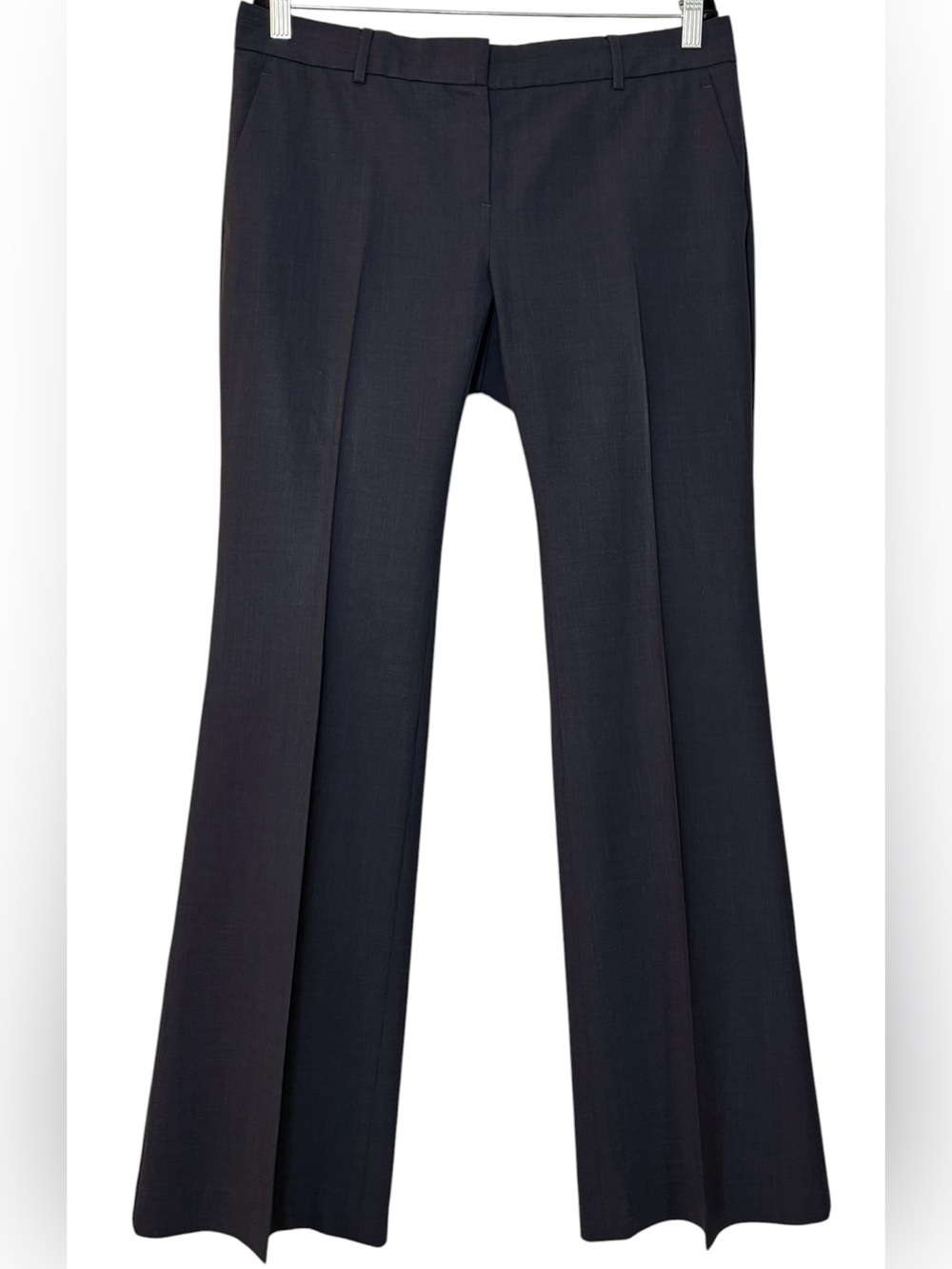 Theory Dark Navy Boot-Cut Dress Pants